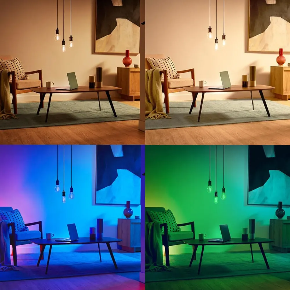WiZ Dæmpbar Led-Pære|Filament Pære > G95 LED-filamentpære globe WiFi E27 6,3 W RGBW