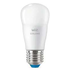 WiZ Dæmpbar Led-Pære|Smarte Lyskilder > P45 LED-pære E27 4,9 W dråbeformet satineret RGBW
