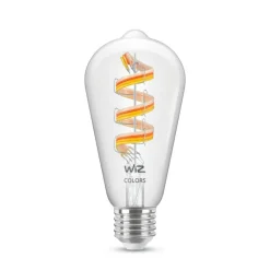 WiZ Dæmpbar Led-Pære|Filament Pære > ST64 LED-filamentpære WiFi E27 6,3 W RGBW
