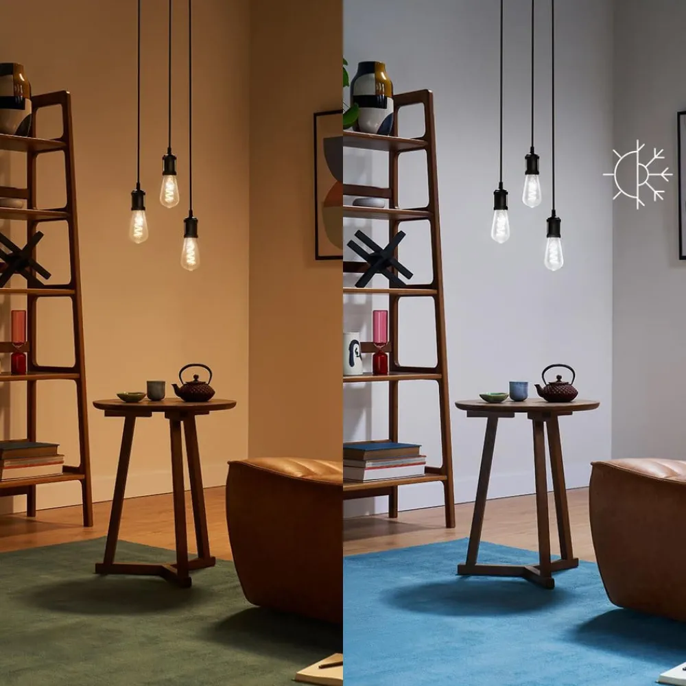 WiZ Dæmpbar Led-Pære|Filament Pære > ST64 LED-filamentpære WiFi E27 6,3 W RGBW