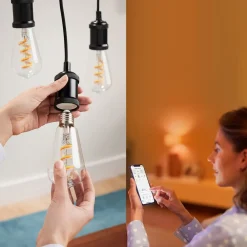 WiZ Dæmpbar Led-Pære|Filament Pære > ST64 LED-filamentpære WiFi E27 6,3 W RGBW