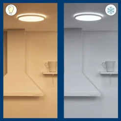 Gang|Loftlamper ^ WiZ SuperSlim LED-loftslampe CCT Ø29cm hvid