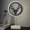 Dekorationsbelysning ^ STAR TRADING Woodworks LED-deko-bordlampe