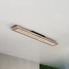 MCJ Loftlamper > Woody LED-loftlampe, længde 80 cm, eg/sort, 3.000 K