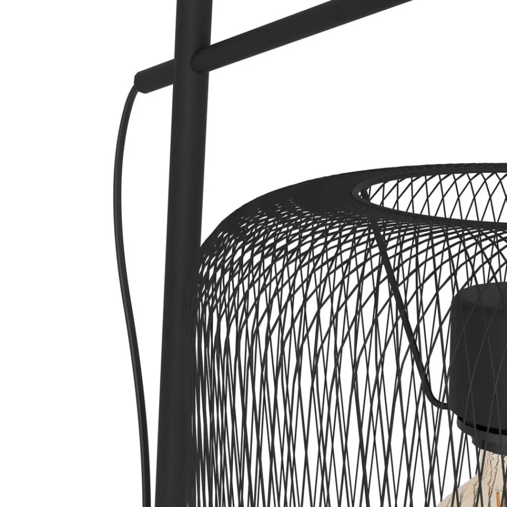 EGLO Gulvlamper|Gulvlamper > Wrington gulvlampe, højde 194 cm, sort, stål