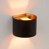 Lucide Gang|Væglamper > Xio LED-væglampe, bredde 13 cm, sort