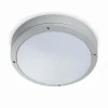 FARO BARCELONA Udendørs Loftlamper > Yen udendørs loftlampe, lysegrå, Ø 28 cm, E27