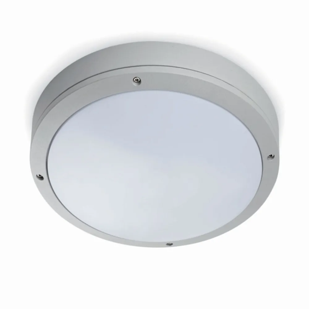 FARO BARCELONA Udendørs Loftlamper > Yen udendørs loftlampe, lysegrå, Ø 28 cm, E27