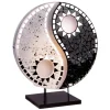 Woru Bordlamper > Ying Yang bordlampe, mosaikspejlsten, sort
