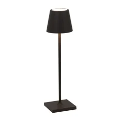 Zafferano Dekorationsbelysning|Bordlamper > Poldina mikro batterilampe, IP65 sort