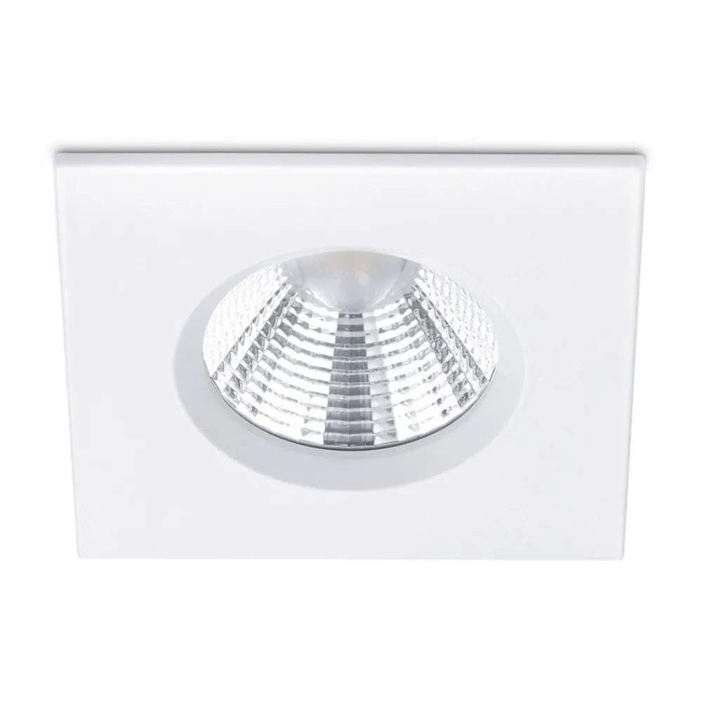 Trio Lighting Indbygningsspots|Spotlights > Zagros IP65 LED-indbygningsspot kantet, mat hvid
