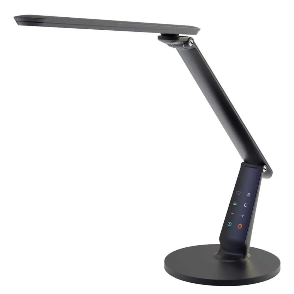 Arbejdsrum/Kontor|Bordlamper ^ Aluminor Zig LED-skrivebordslampe med betjeningspanel, sort