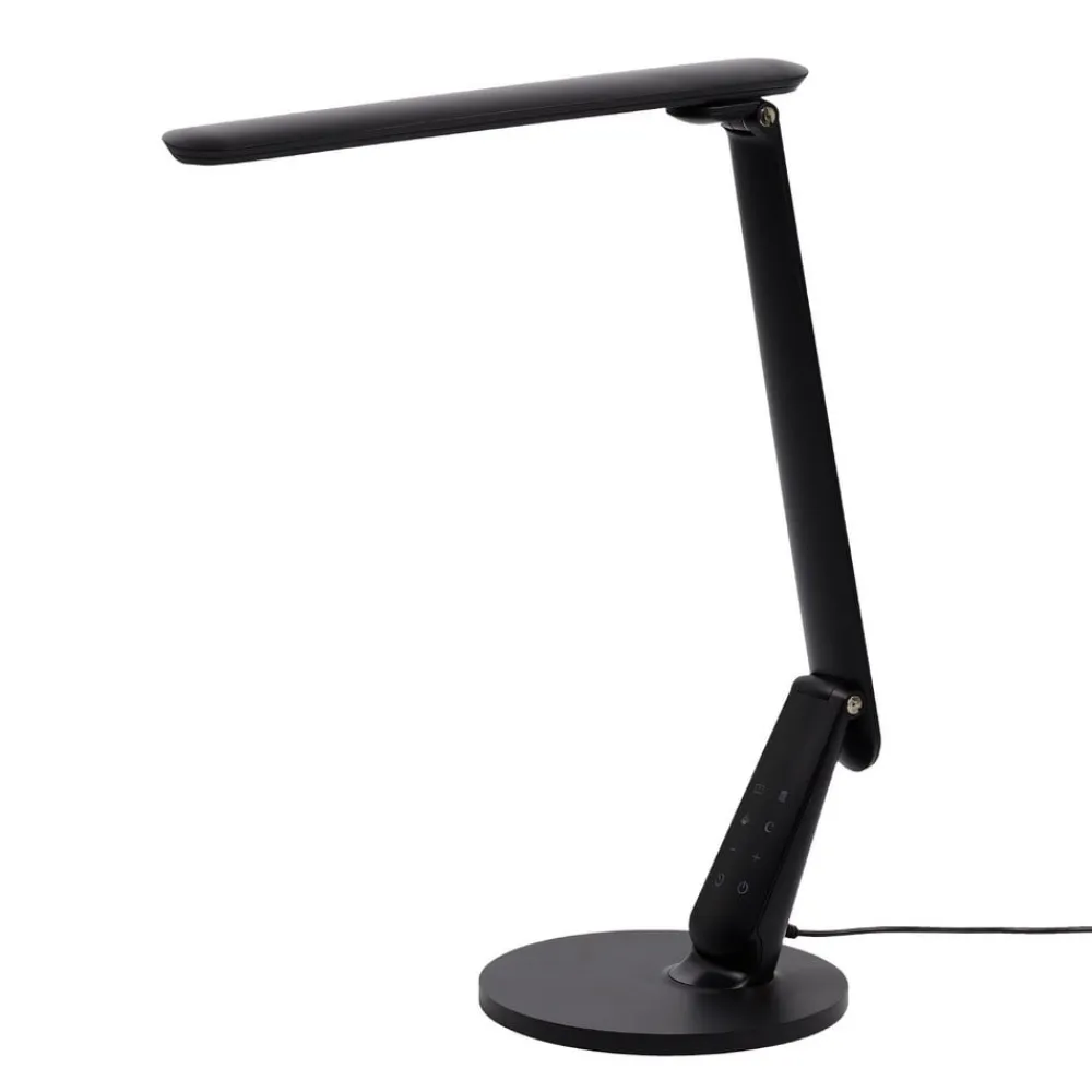 Arbejdsrum/Kontor|Bordlamper ^ Aluminor Zig LED-skrivebordslampe med betjeningspanel, sort