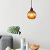 Globo Pendellamper > Zumba-pendel, bronzefarvet, Ø 15 cm, glas